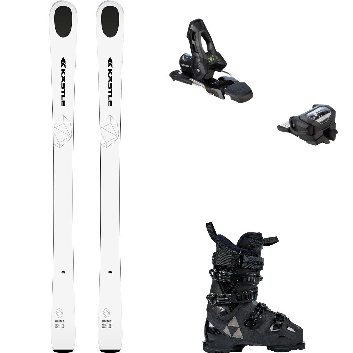Kastle Marble 84 Ski + Attack 11 GW + Premio 80 Boot - 2026 One/Blk-Blk/Blk, 160cm/85mm/30.5