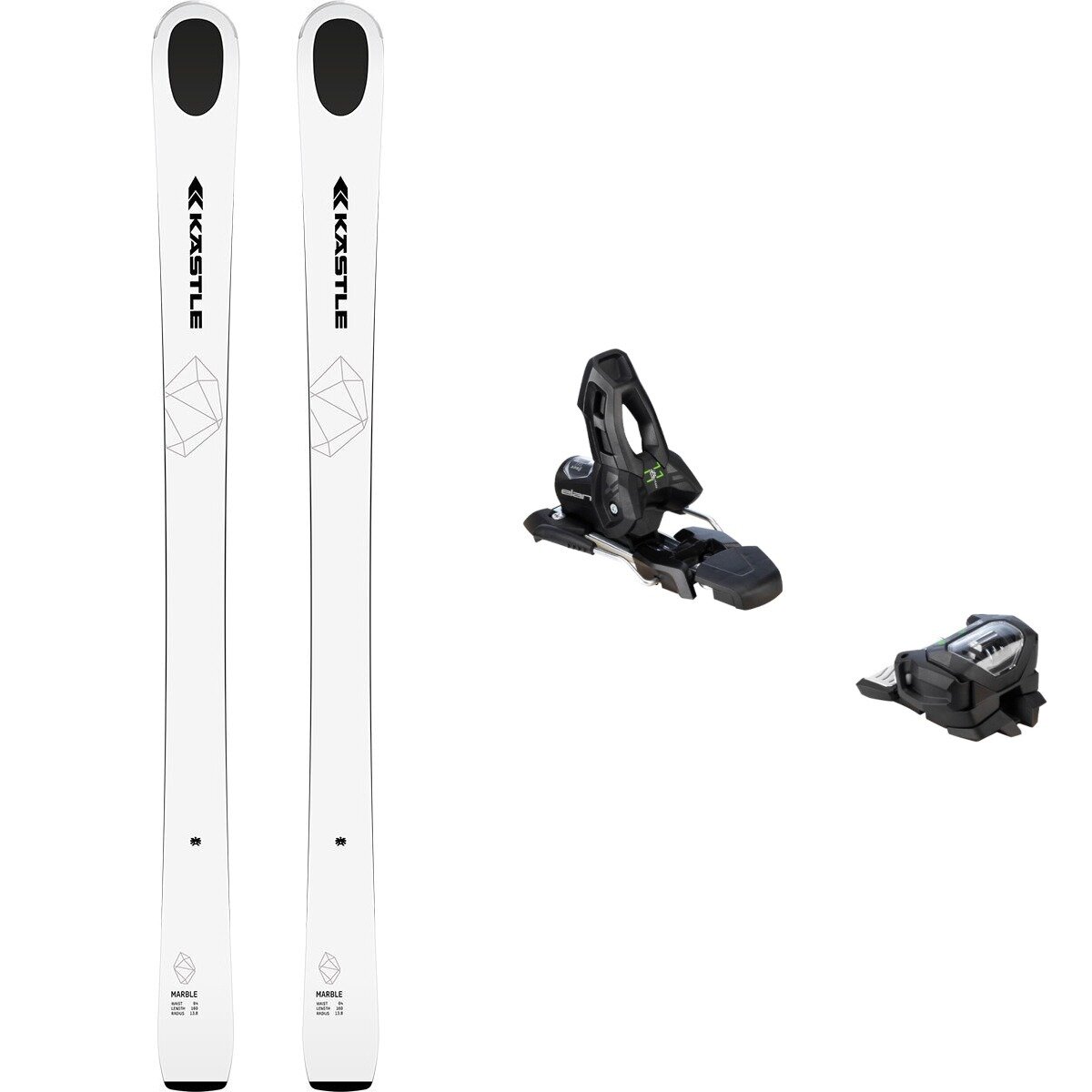 Kastle Marble 84 Ski + Attack 11 GW Binding - 2026 One/Blk-Blk/One, 160cm/85mm/OS