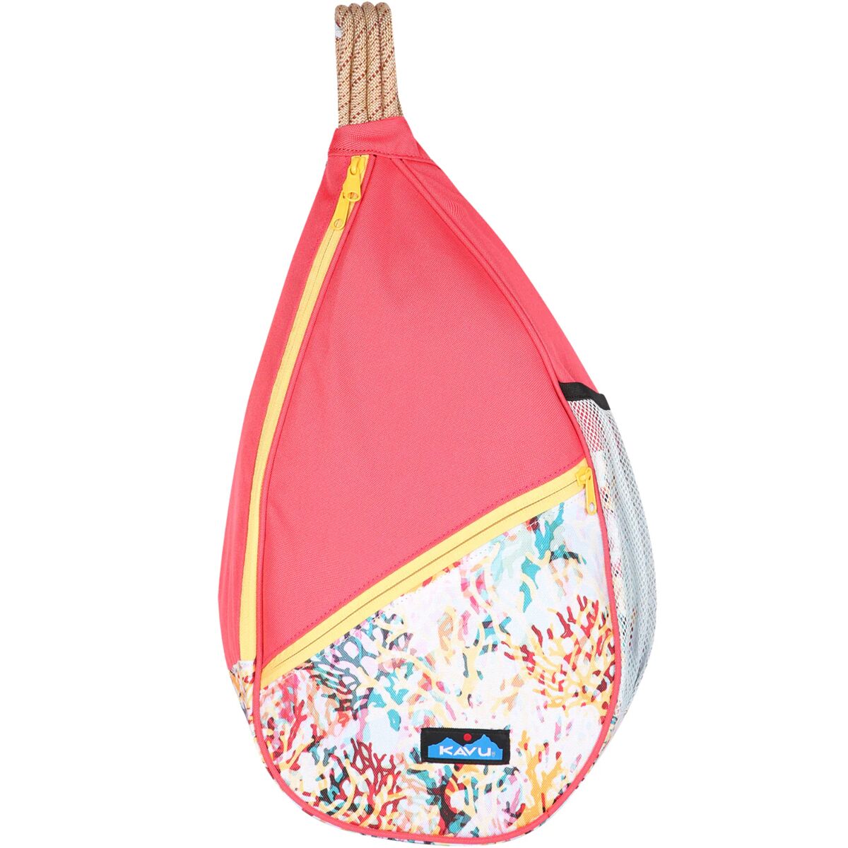 Image of KAVU Paxton Sling Pack - Women's Floral Coral, One Size