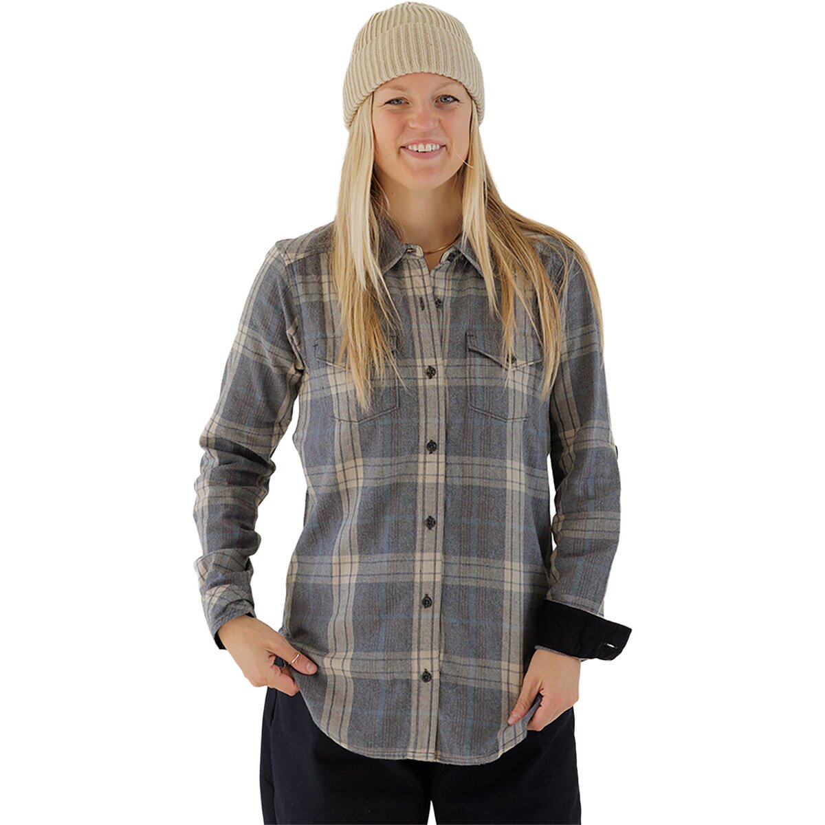 Image of KAVU Billie Jean Shirt - Women's Grey Seas, S