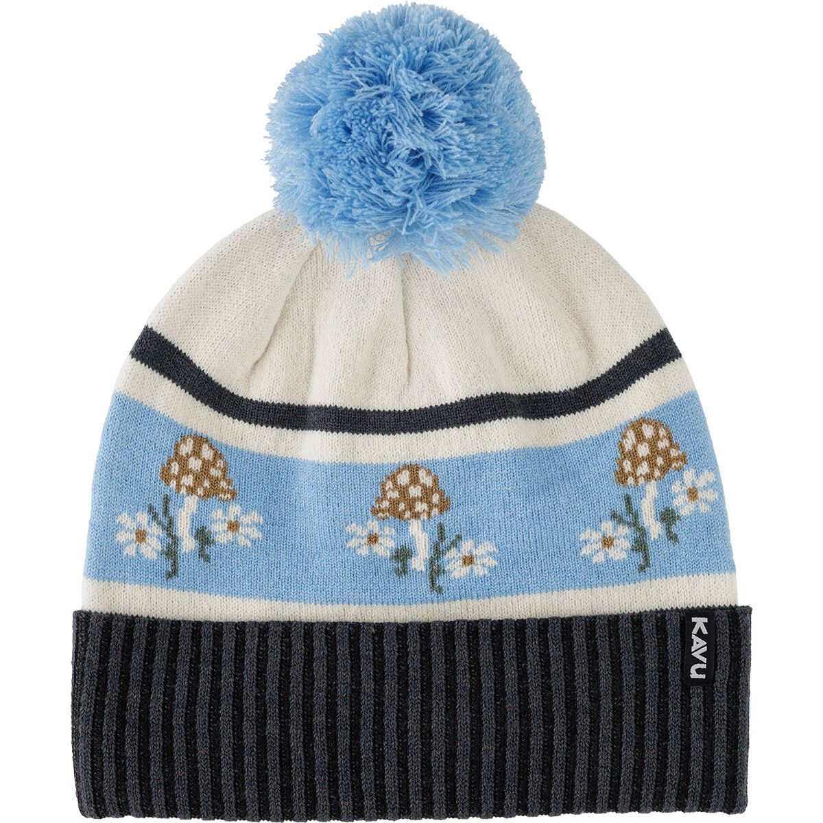Image of KAVU Herschel Pom Beanie Mushroom Patch, One Size