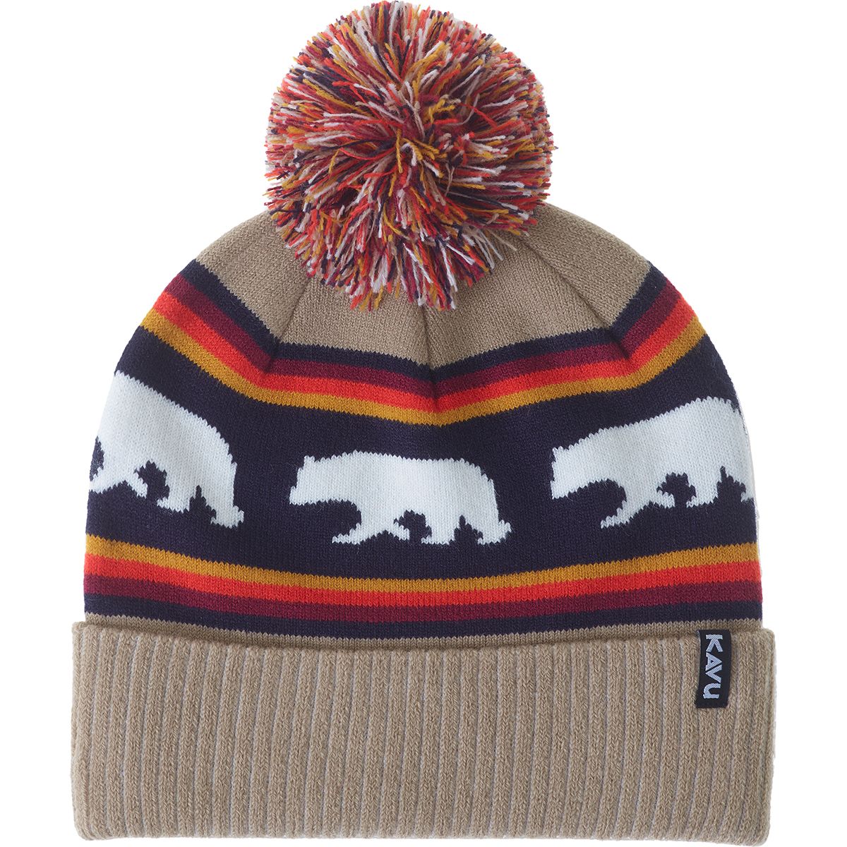 Image of KAVU Herschel Pom Beanie Snow Bear, One Size