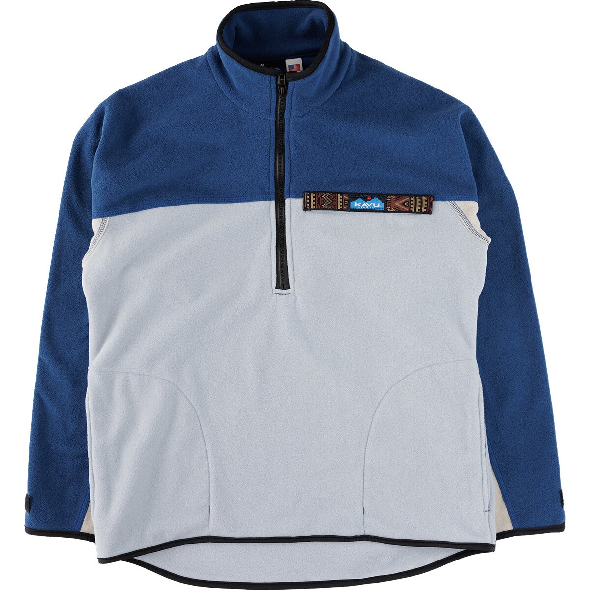 Image of KAVU Throwshirt Fleece Pullover - 1/2-Zip - Men's Storm Brew, M