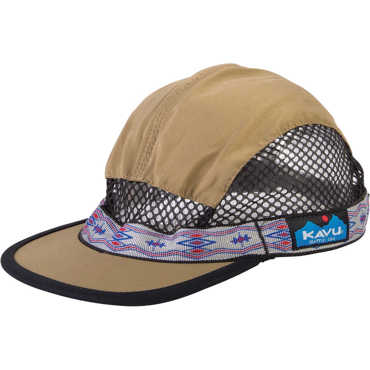 KAVU Trailrunner Hat Pyrite/Assorted Band, M