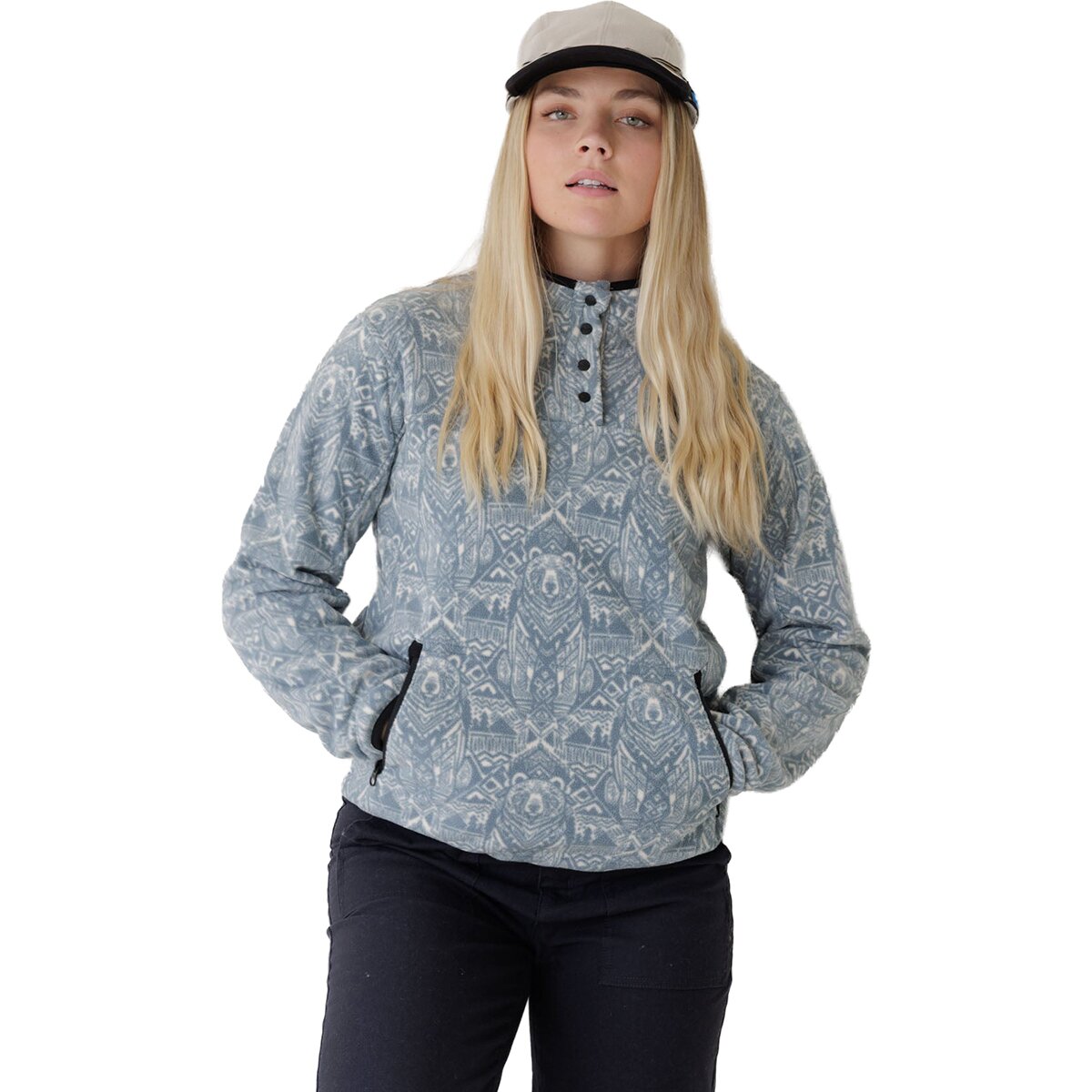 Image of KAVU Cavanaugh Fleece Jacket - Women's Sky Bear, S
