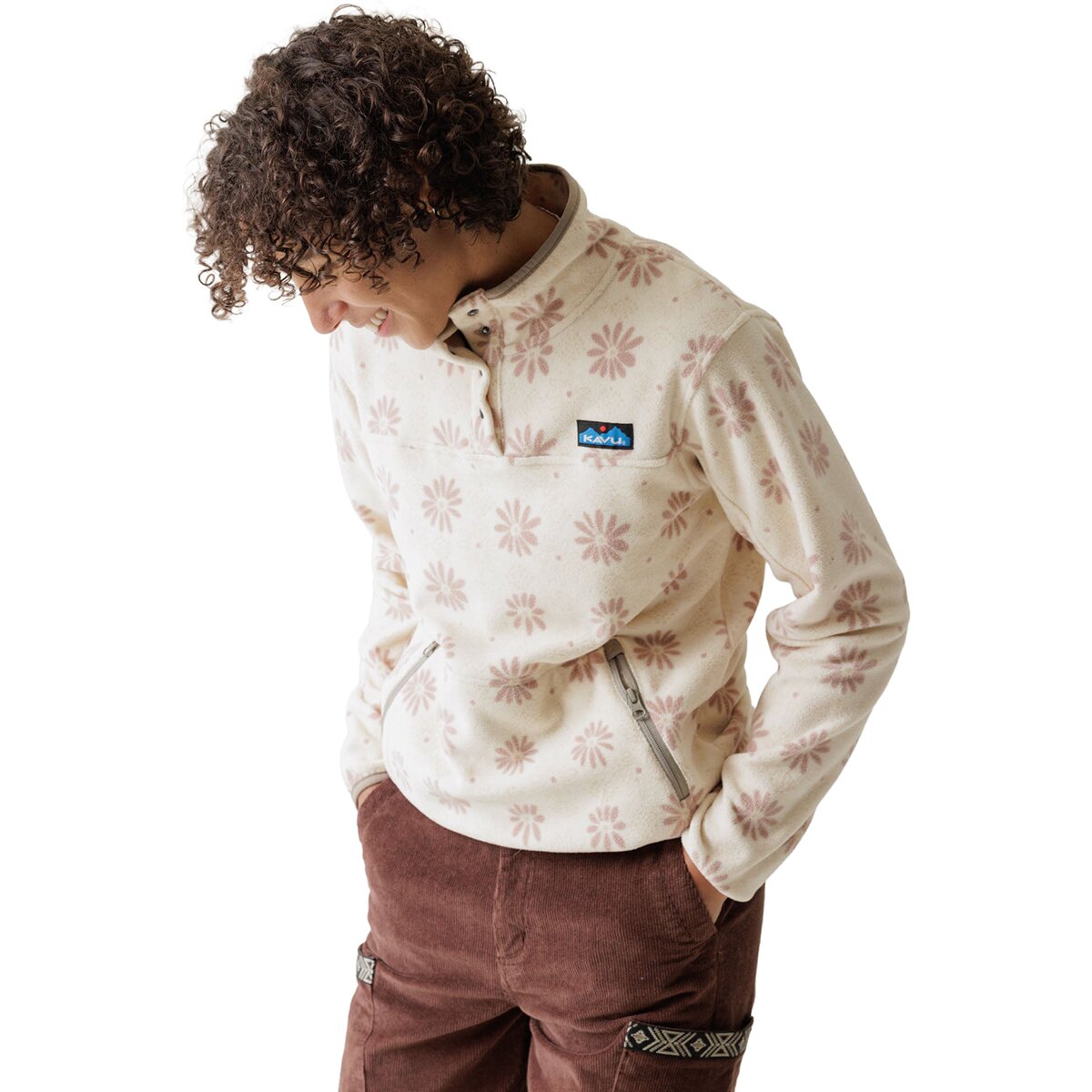 Image of KAVU Cavanaugh Fleece Jacket - Women's Snow Floral, S