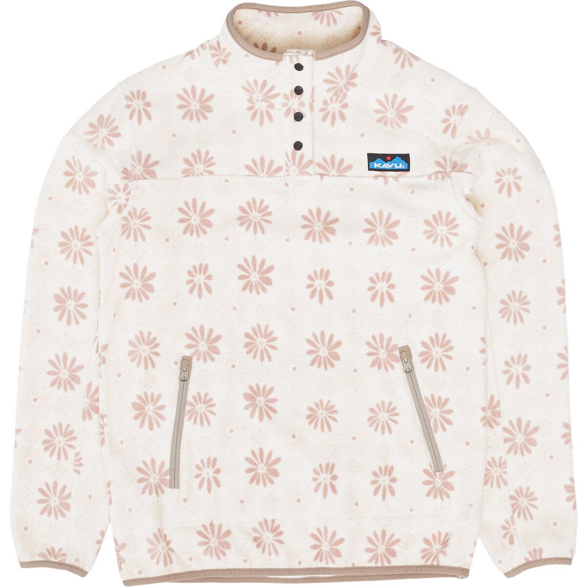 Image of KAVU Cavanaugh Fleece Jacket - Women's Snow Floral, S