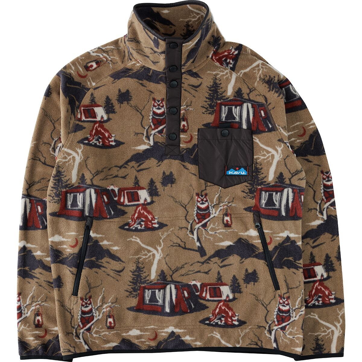 Image of KAVU Teannaway Fleece Jacket - Men's Highland Camp, S