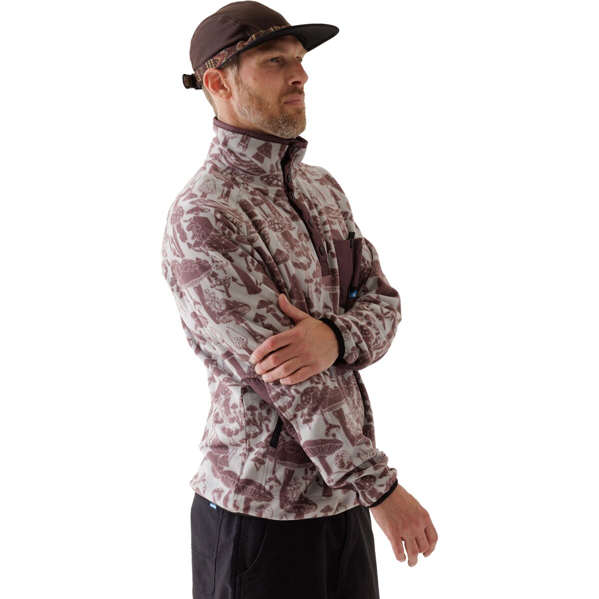Image of KAVU Teannaway Fleece Jacket - Men's Lunar Shroom, S