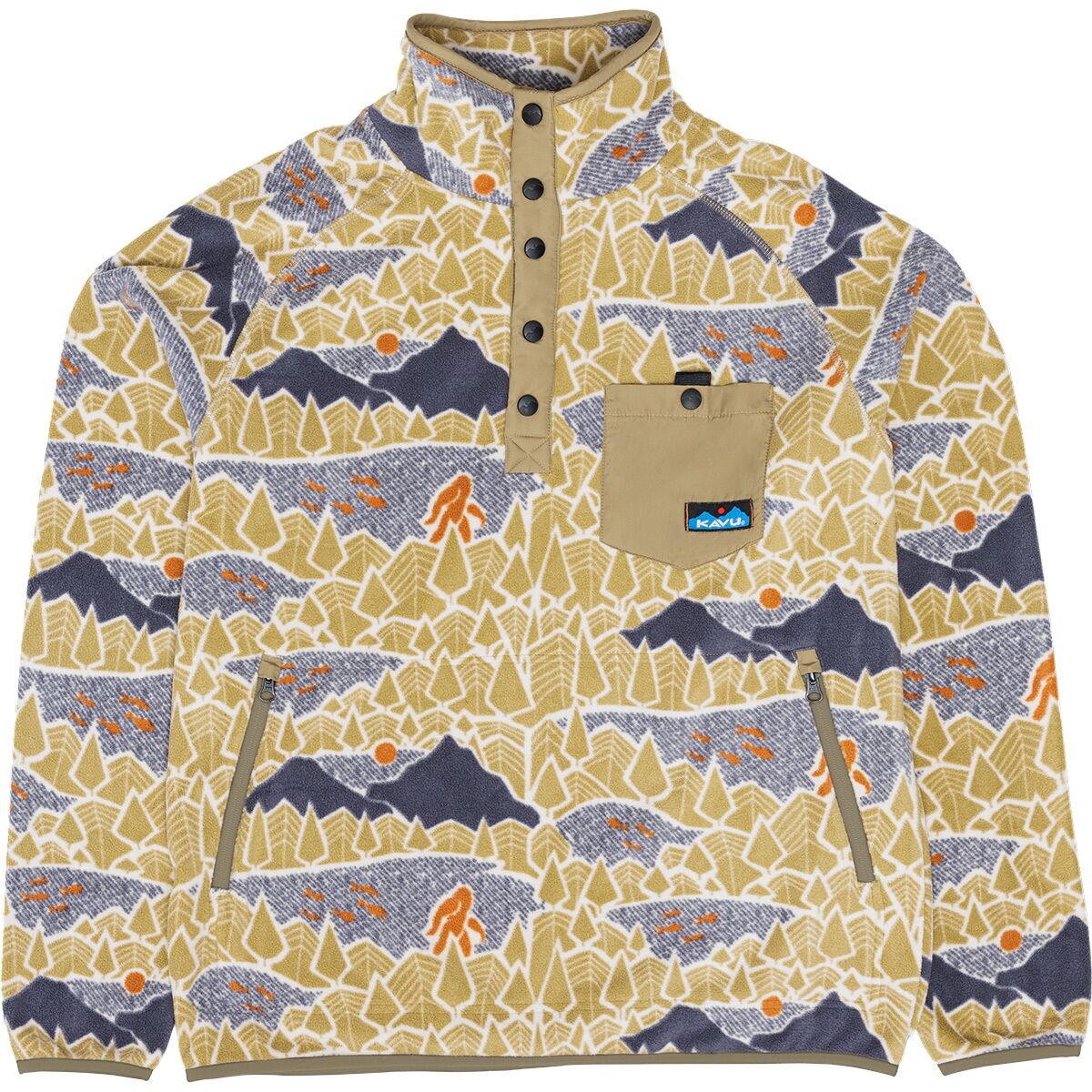 Image of KAVU Teannaway Fleece Jacket - Men's Sasquatch Sighting, M