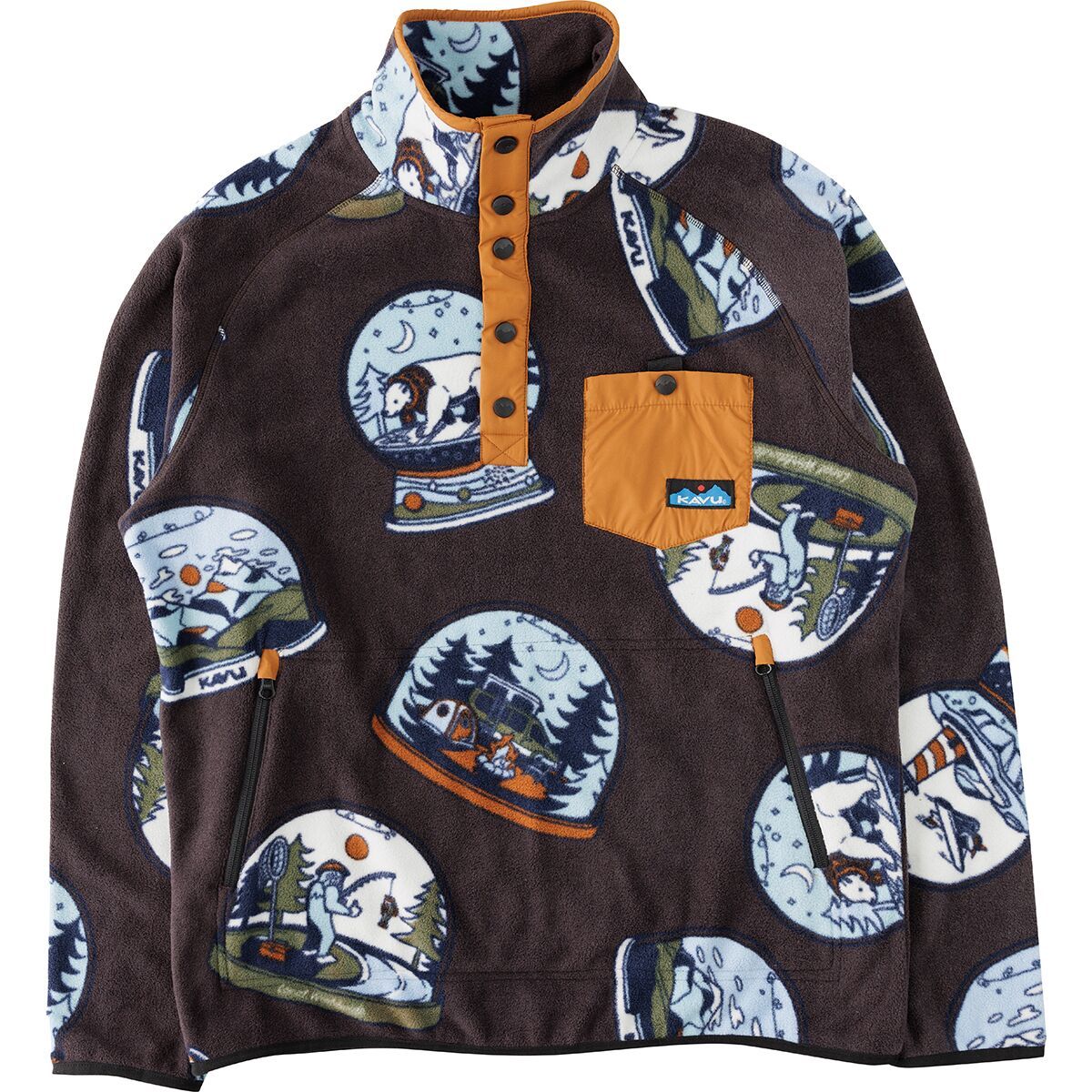 Image of KAVU Teannaway Fleece Jacket - Men's Snowglobe, XL