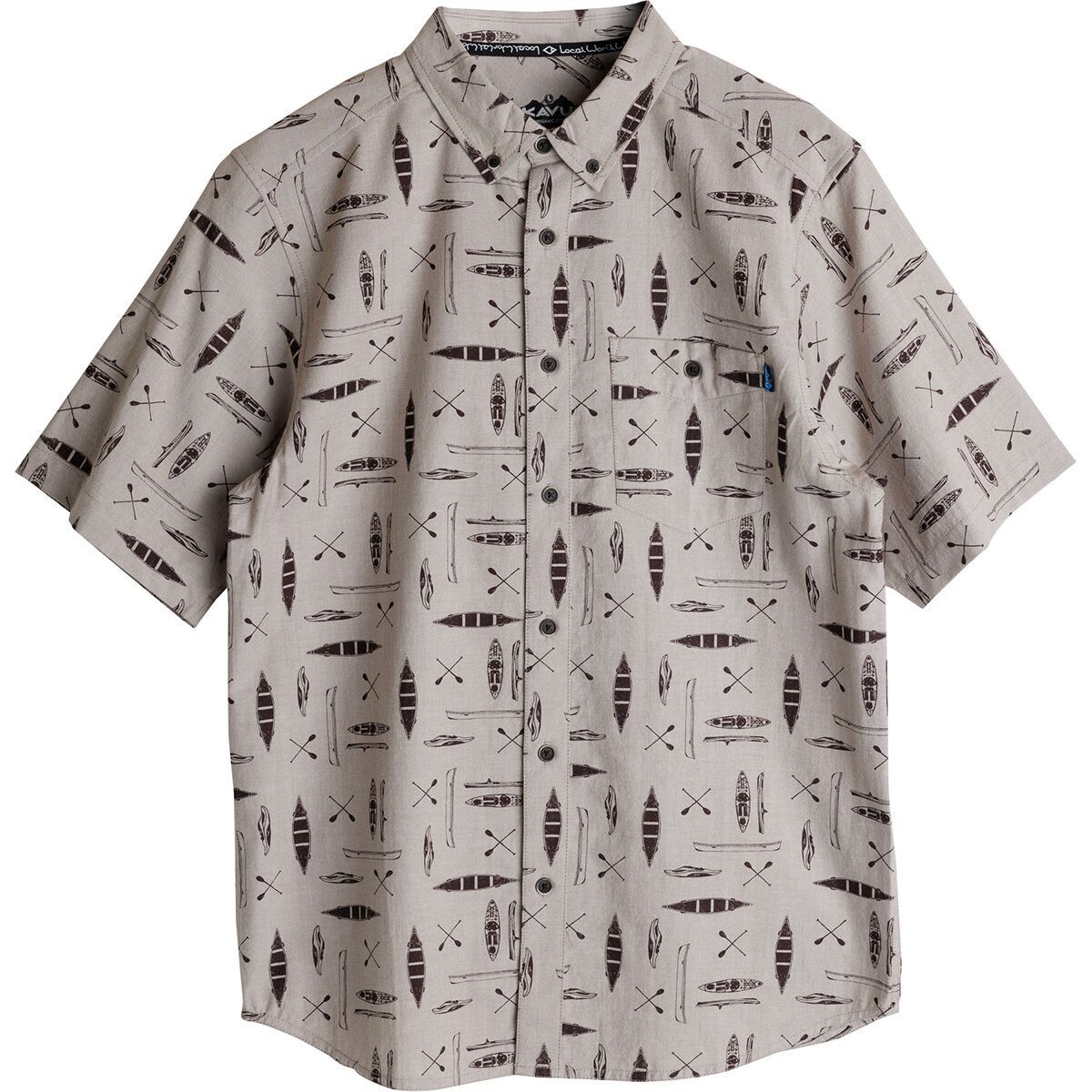 Image of KAVU Juan Short-Sleeve Shirt - Men's Paddle To, M