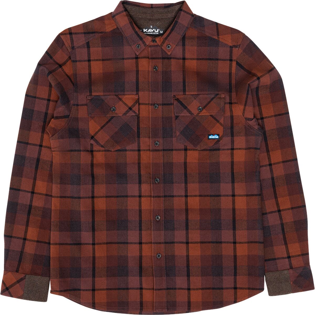 Image of KAVU Buffaroni Flannel Shirt - Men's Cocoa Bean, XL