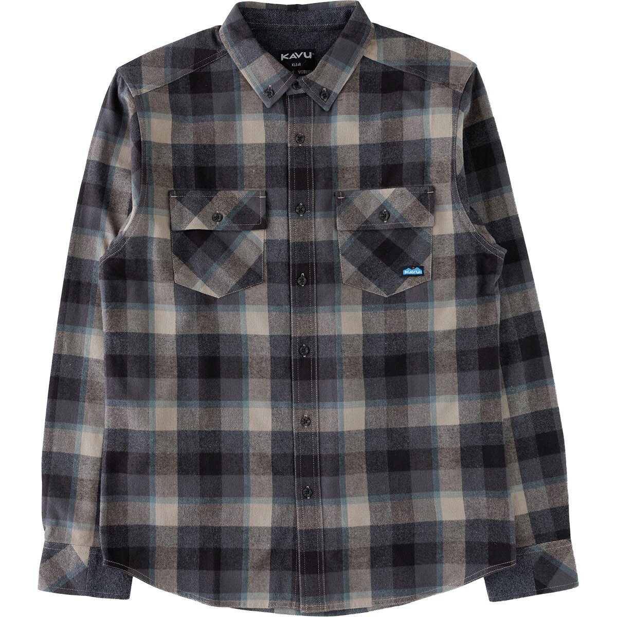 Image of KAVU Buffaroni Flannel Shirt - Men's Midnight Drift, S