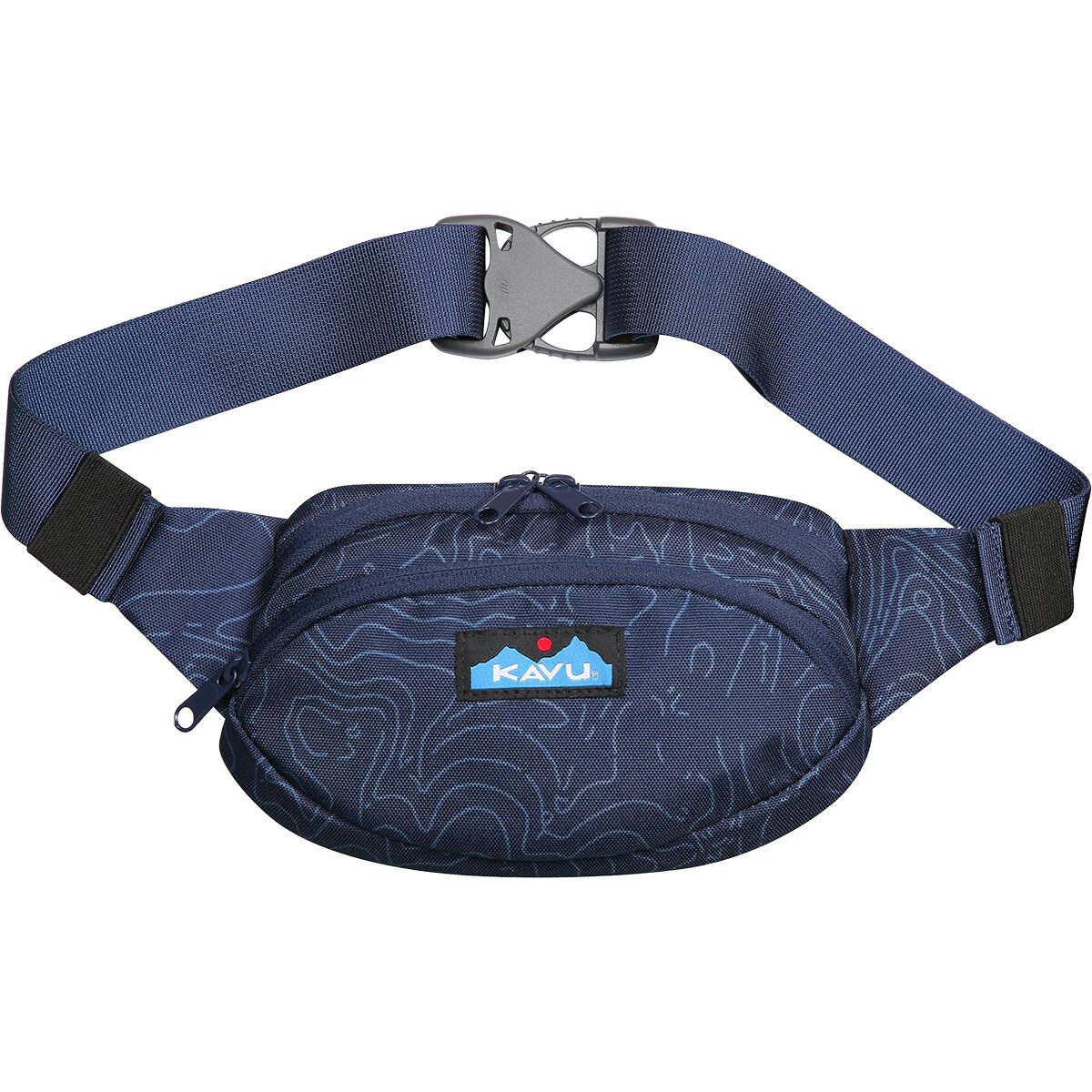 Image of KAVU Spectator Waist Pack Navy Topo, One Size