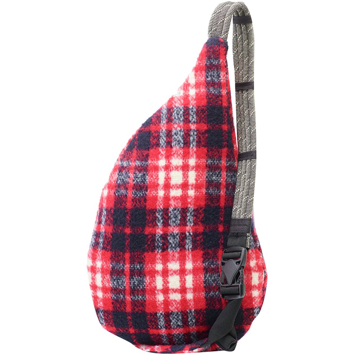 KAVU Mini Plaid Rope Bag Red and Black Plaid Sling Bag like new KAVU Rope Bag Sling Bag Red Black Plaid Crossbody Travel  main image 2