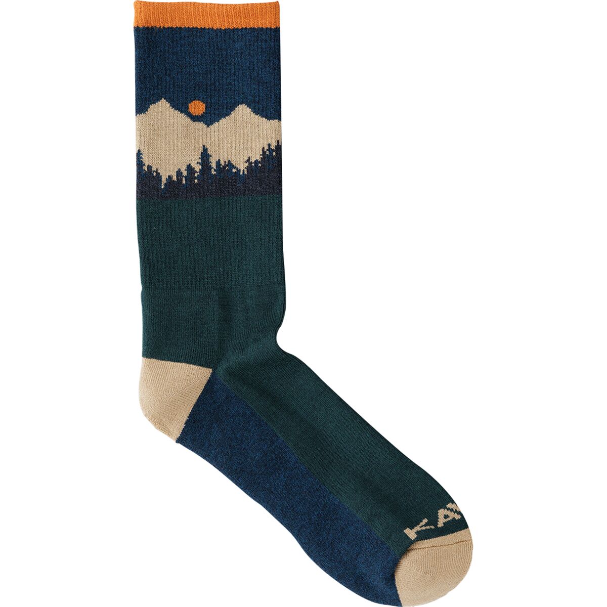 Image of KAVU Moonwalk Sock Mountain Stripe, One Size