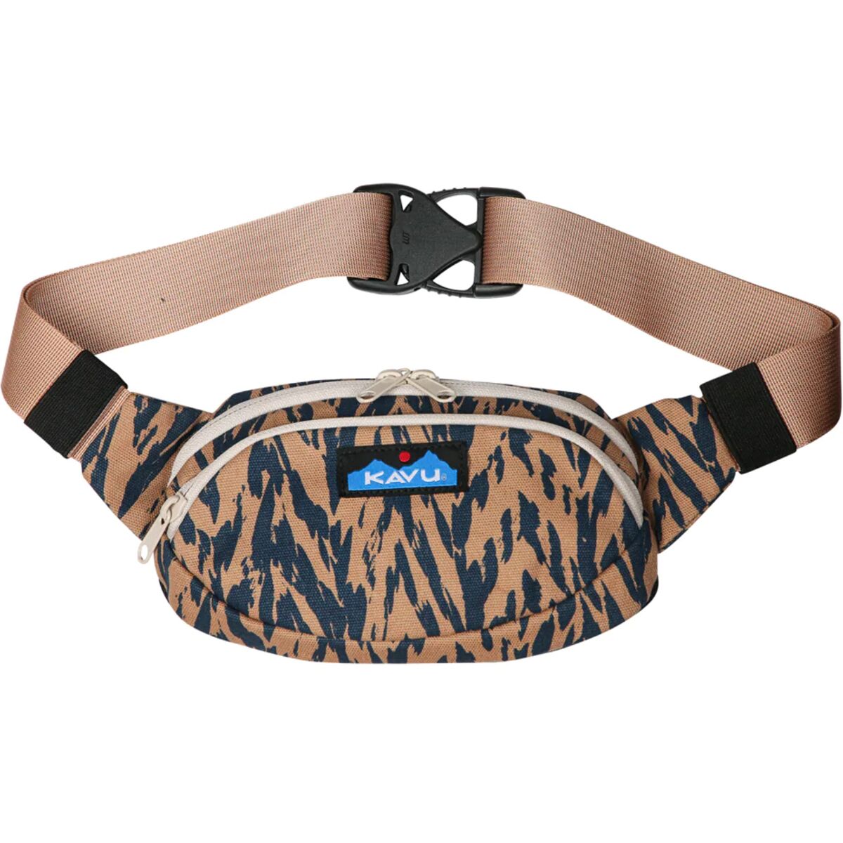 Image of KAVU Canvas Spectator Waist Pack Chevron Shore, One Size