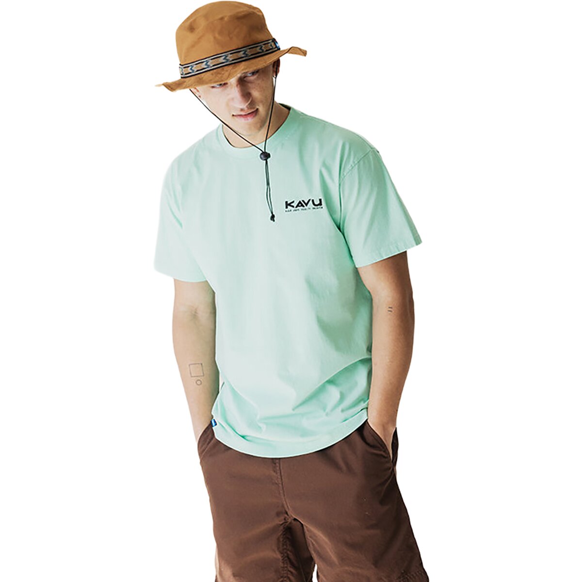 Image of KAVU Klear Above Etch Art T-Shirt - Men's Jelly Mint, S