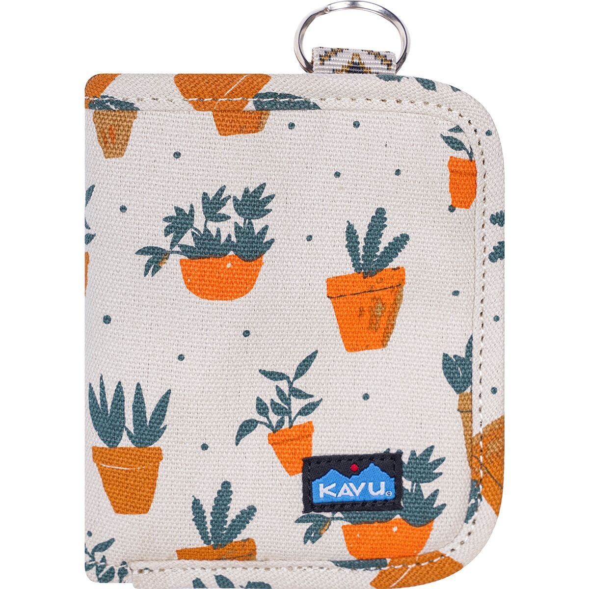 Image of KAVU Zippy Wallet - Women's Potted Plants, One Size