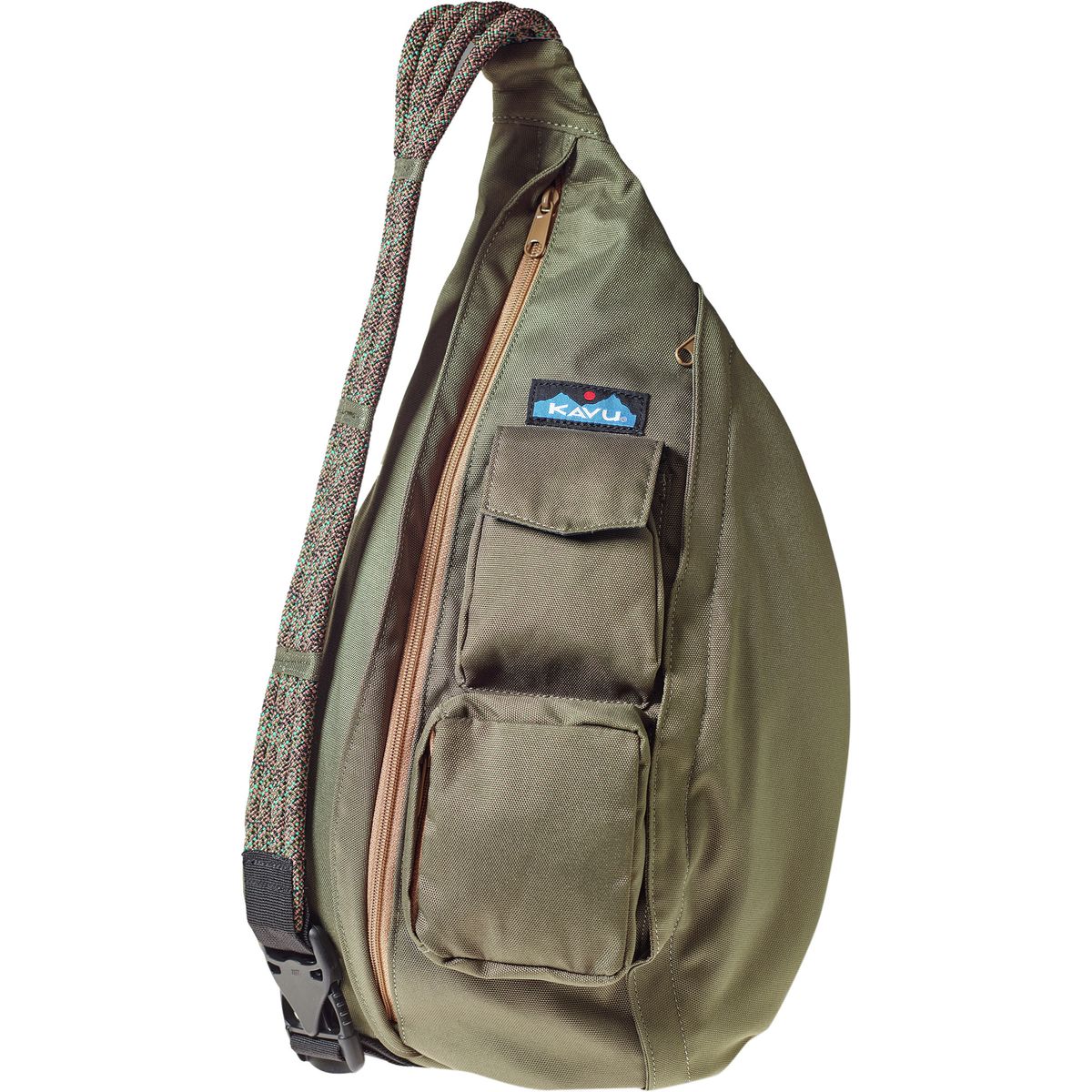 KAVU Sling Bag, Zaino A Tracolla In Poliestere 600D, Teak, 10L - Unisex, Impermeabile E Resistente