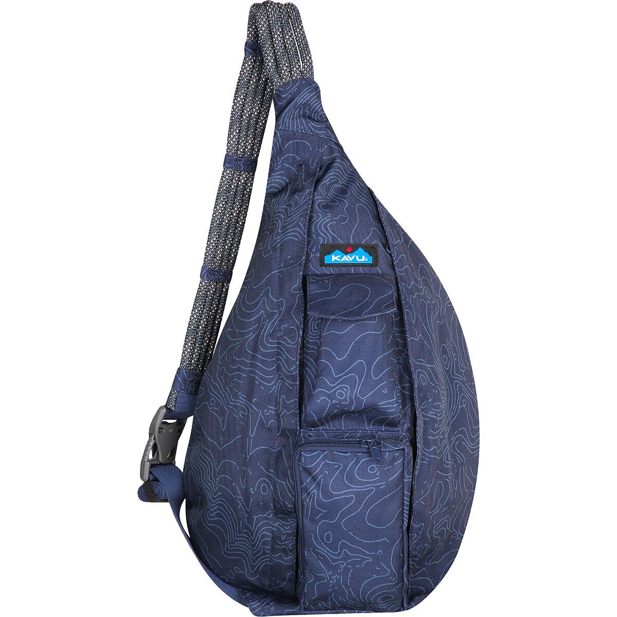Image of KAVU Rope Sling Pack - Women's Navy Topo, One Size