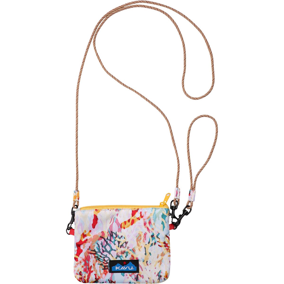 Image of KAVU Renrose Wallet - Women's Floral Coral, One Size