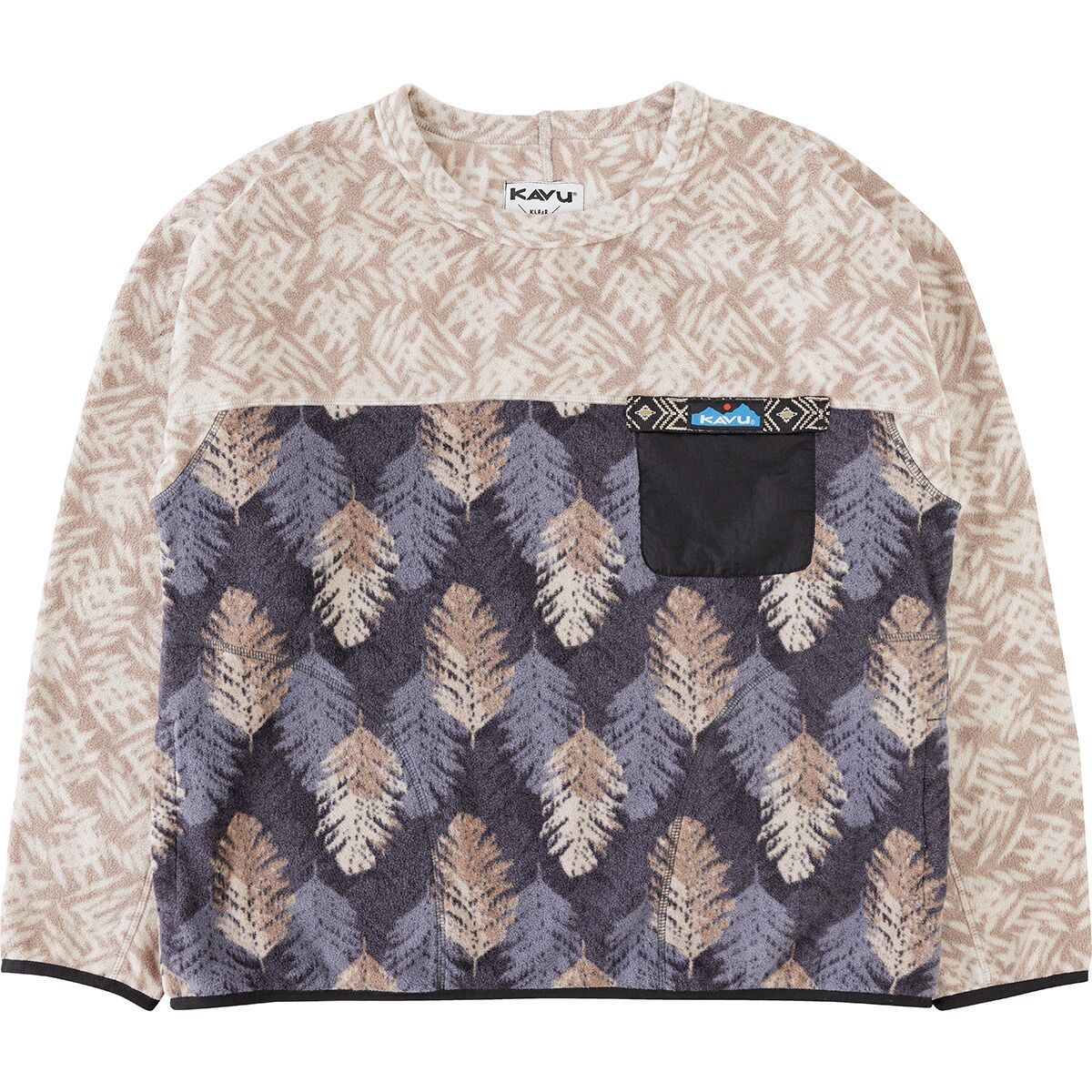 Image of KAVU Kelowna Pullover Sweatshirt - Women's Leaf Layout, L