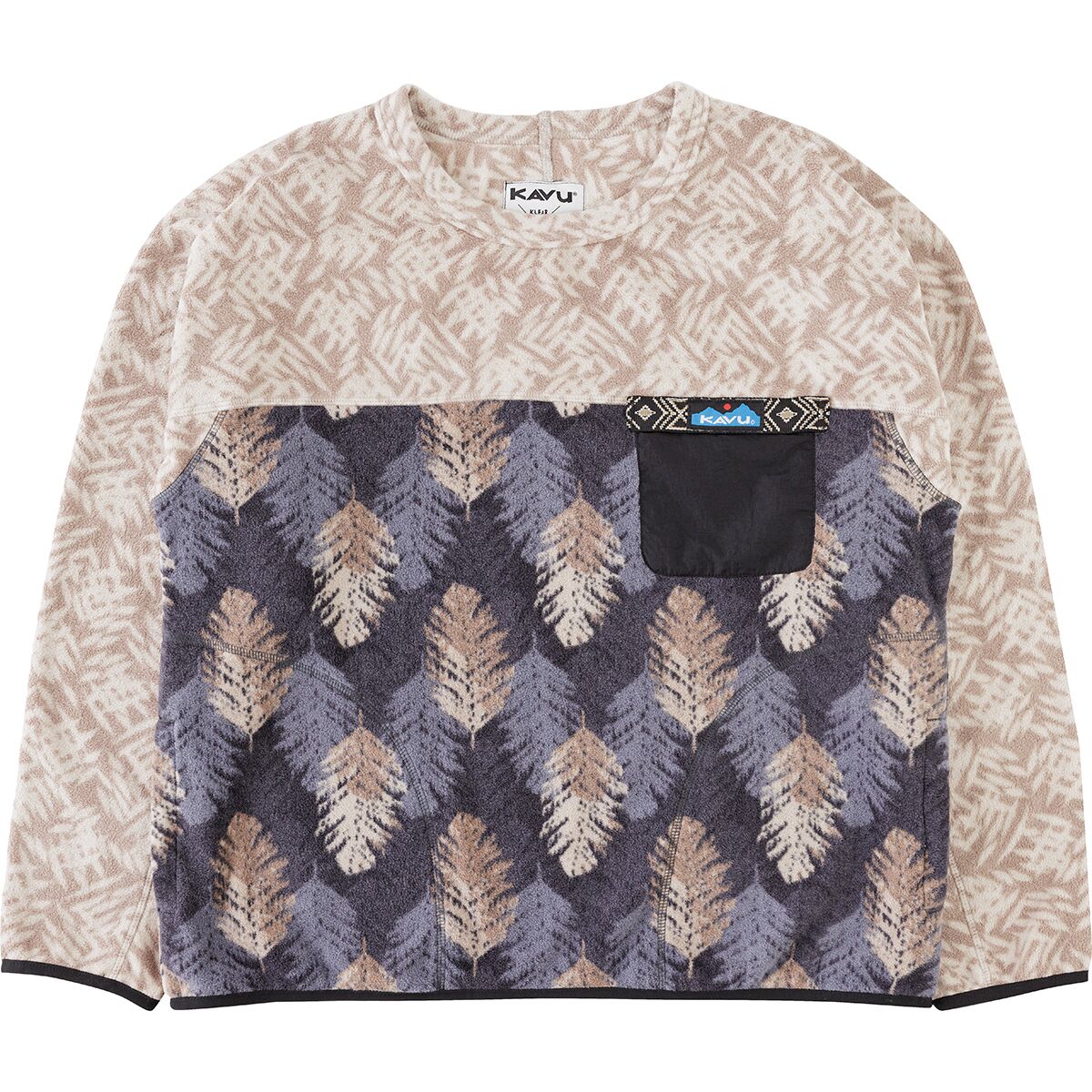 Image of KAVU Kelowna Pullover Sweatshirt - Women's Leaf Layout, S