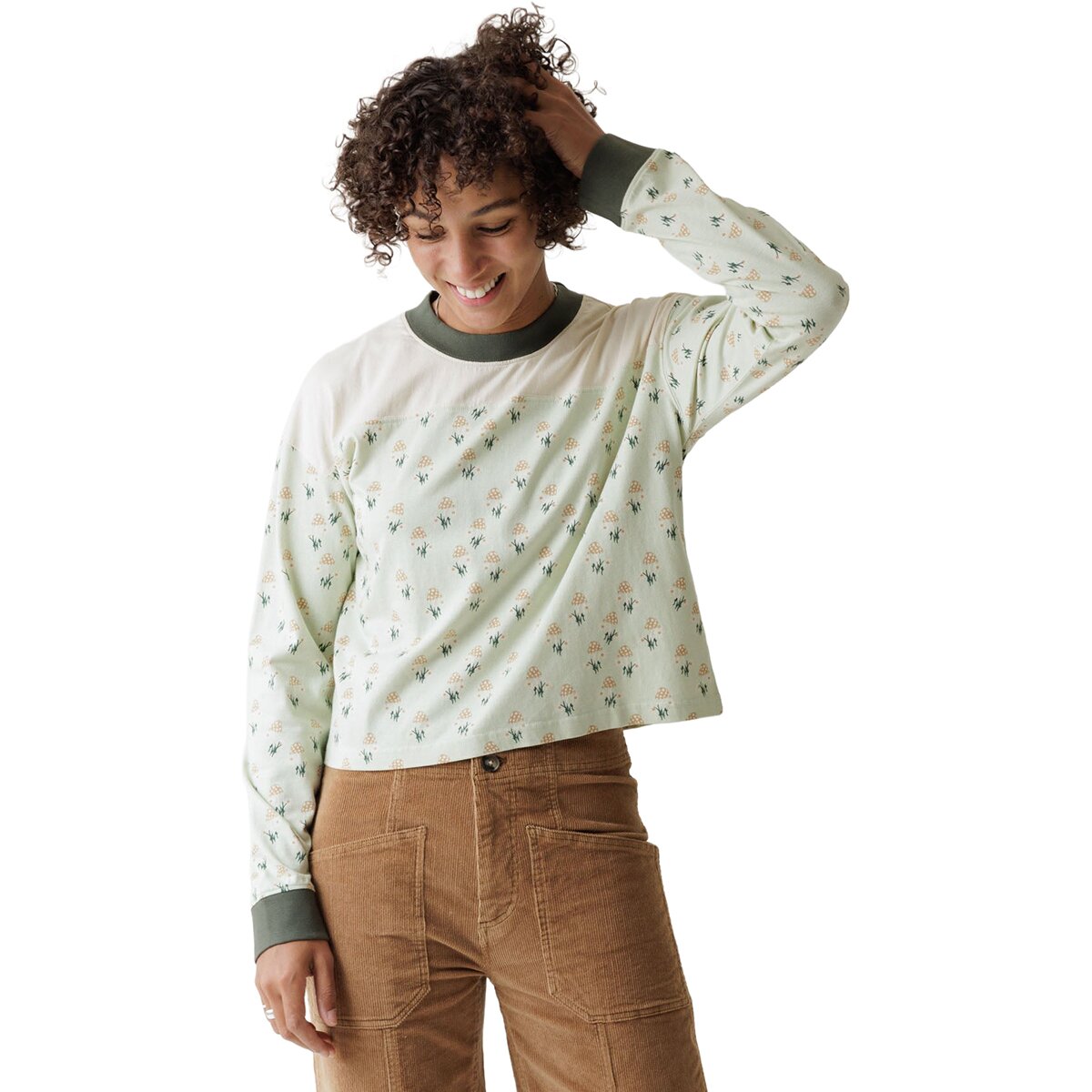 Image of KAVU Francis Long-Sleeve Shirt - Women's Little Mushroom, L