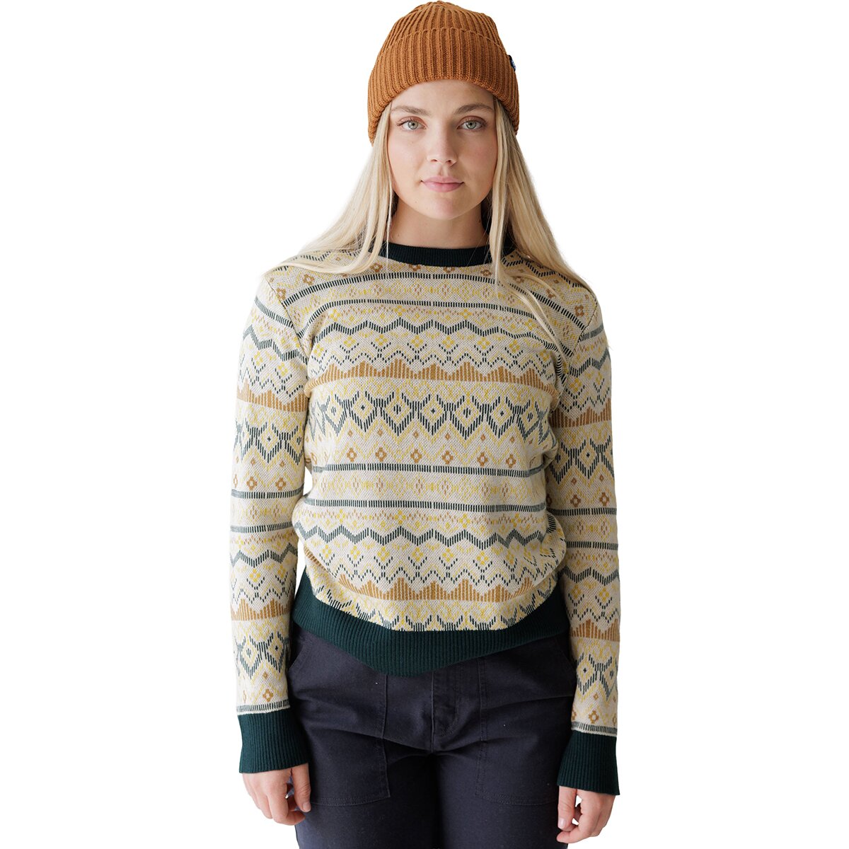 Image of KAVU Hillrose Sweater - Women's Woodland Holiday, L