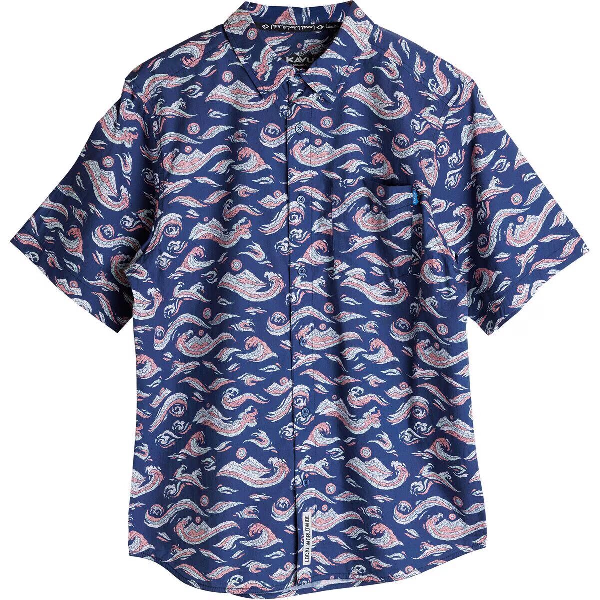 KAVU Festaruski Short-Sleeve Shirt - Men's Bored Doodle, S