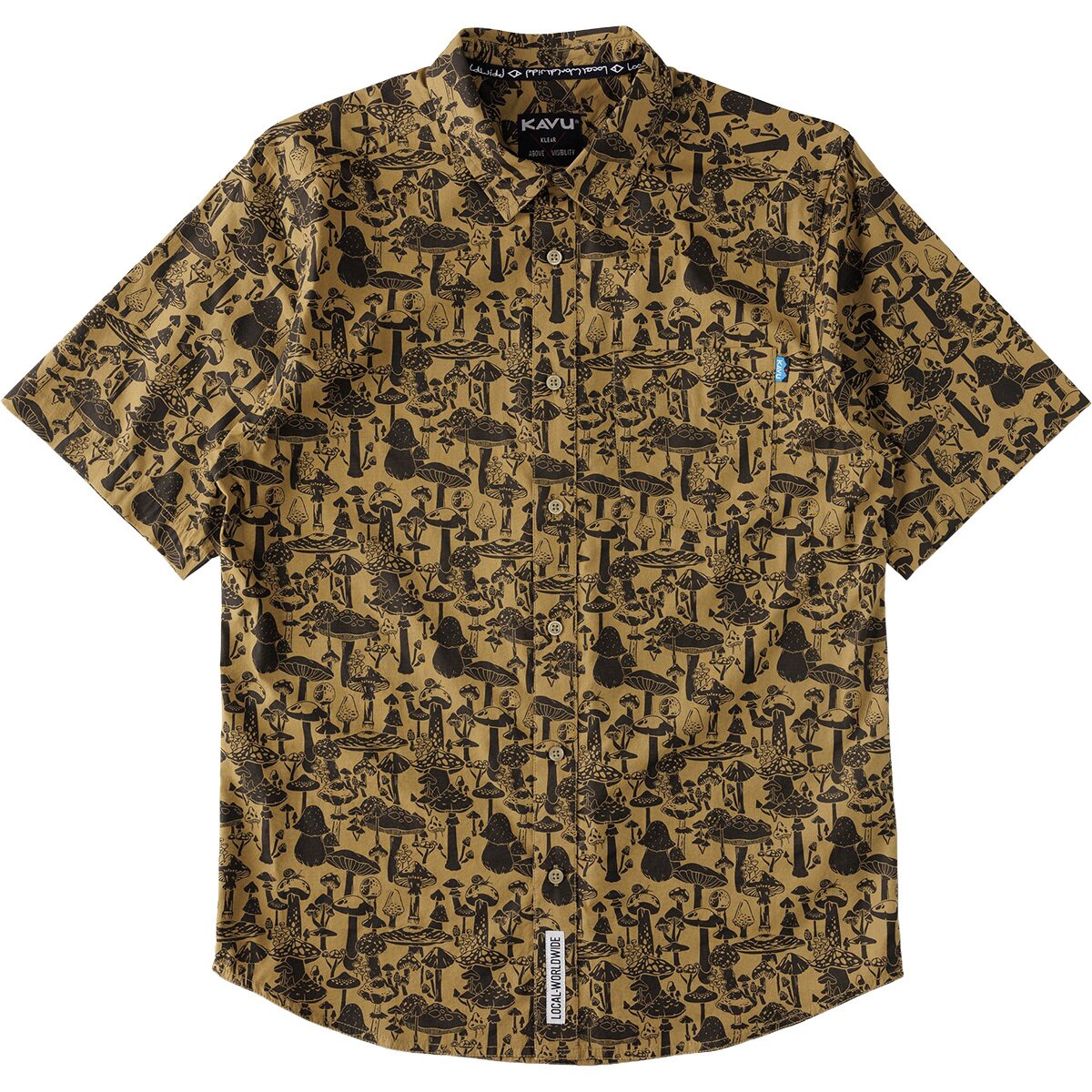 Image of KAVU Festaruski Short-Sleeve Shirt - Men's Mushroom Seeker, S