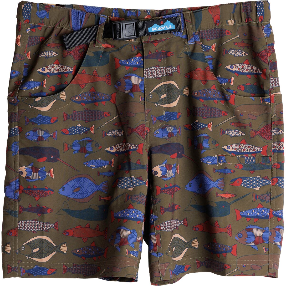 Image of KAVU Chilli H20 Short - Men's Fish Tessellate, XL