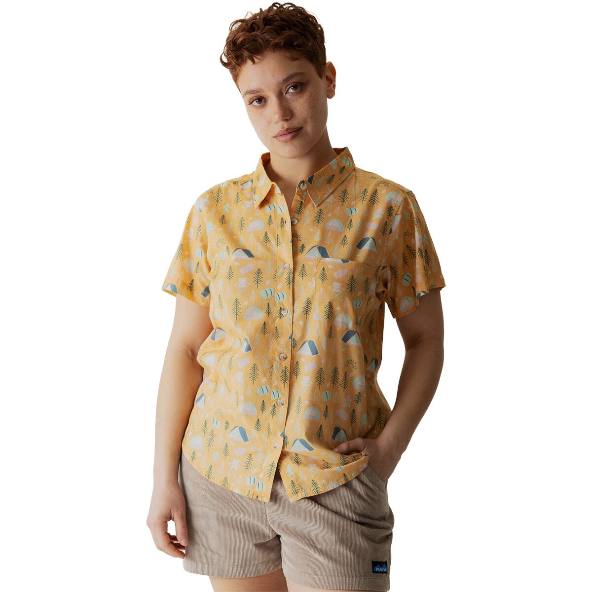Image of KAVU Girl Party Shirt - Women's Camp Vibes, S
