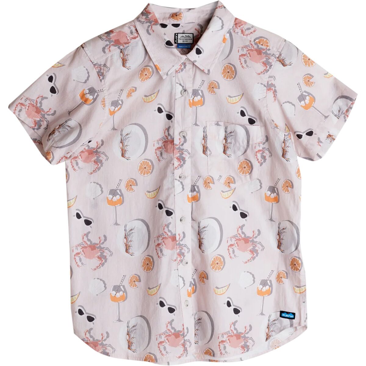 KAVU KAVU Girl Party Shirt - Women's Crabs n Cocktails, L