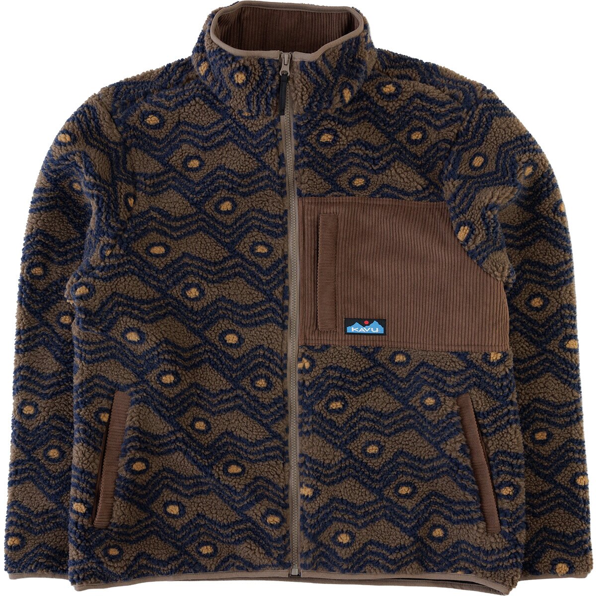 Image of KAVU Wayside Sherpa Fleece Jacket - Men's Walnut Mountain, L