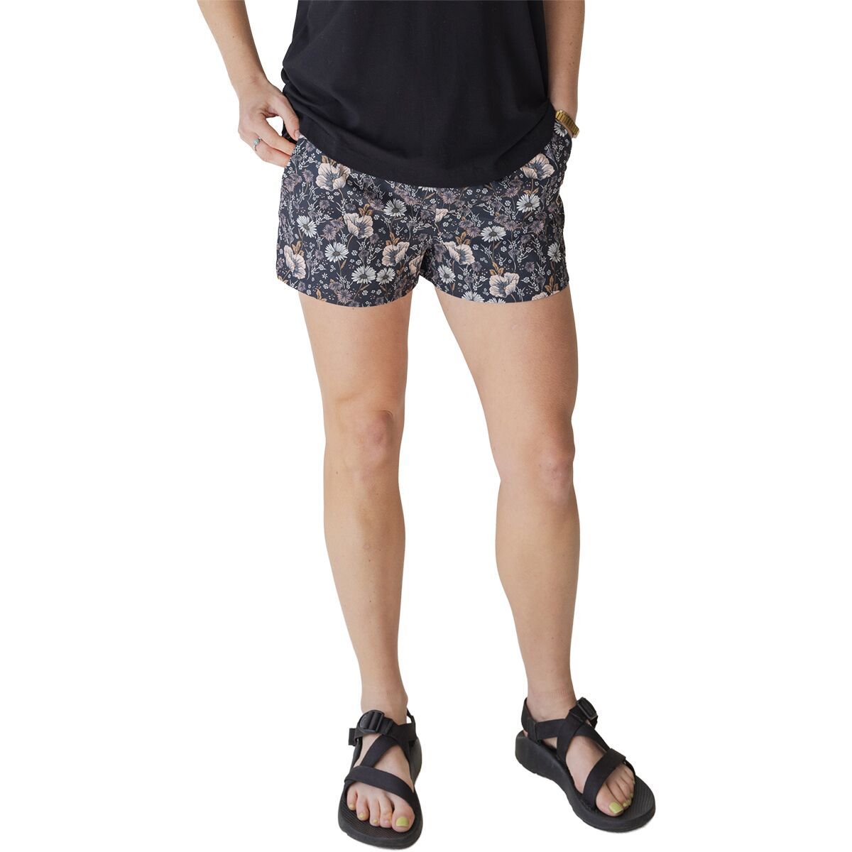 Image of KAVU Kick Out Board Short - Women's Quiet Wildflowers, XS