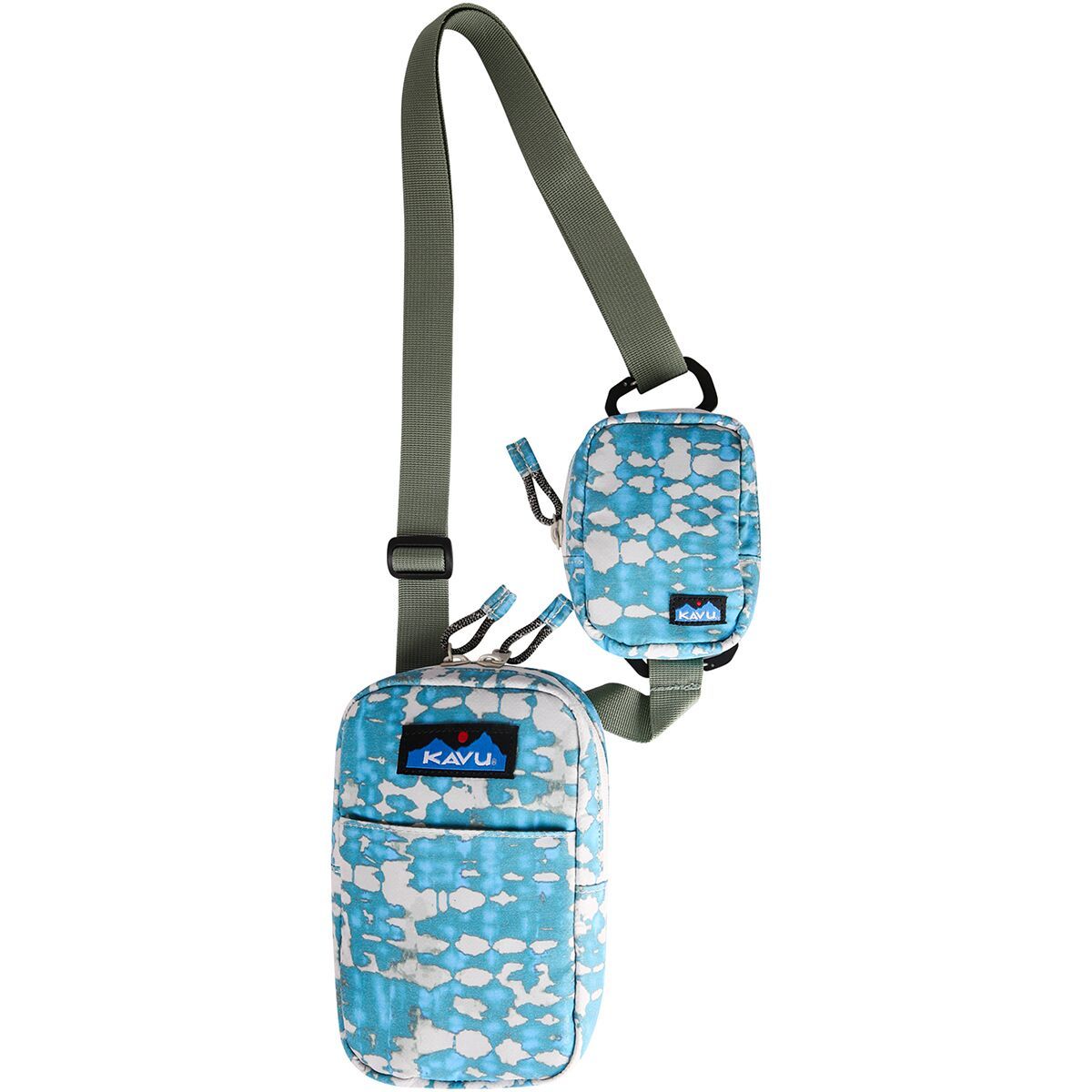 KAVU Yorktown Cross Body Wallet Ripple Tie Dye