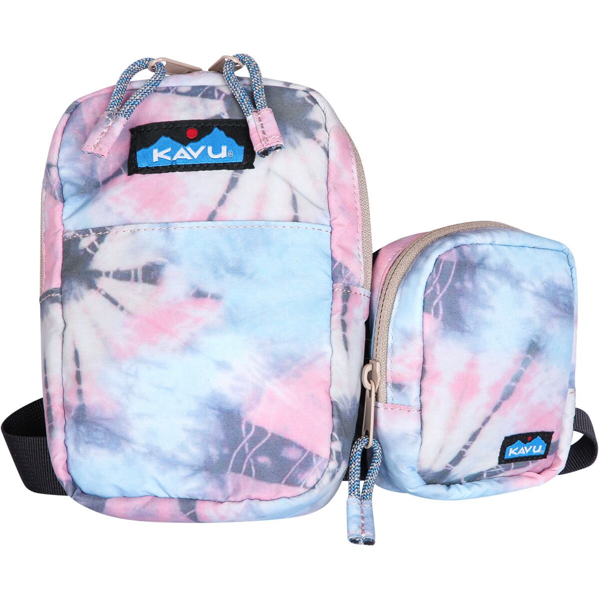 KAVU Yorktown Cross Body Wallet Spiral Tie Dye