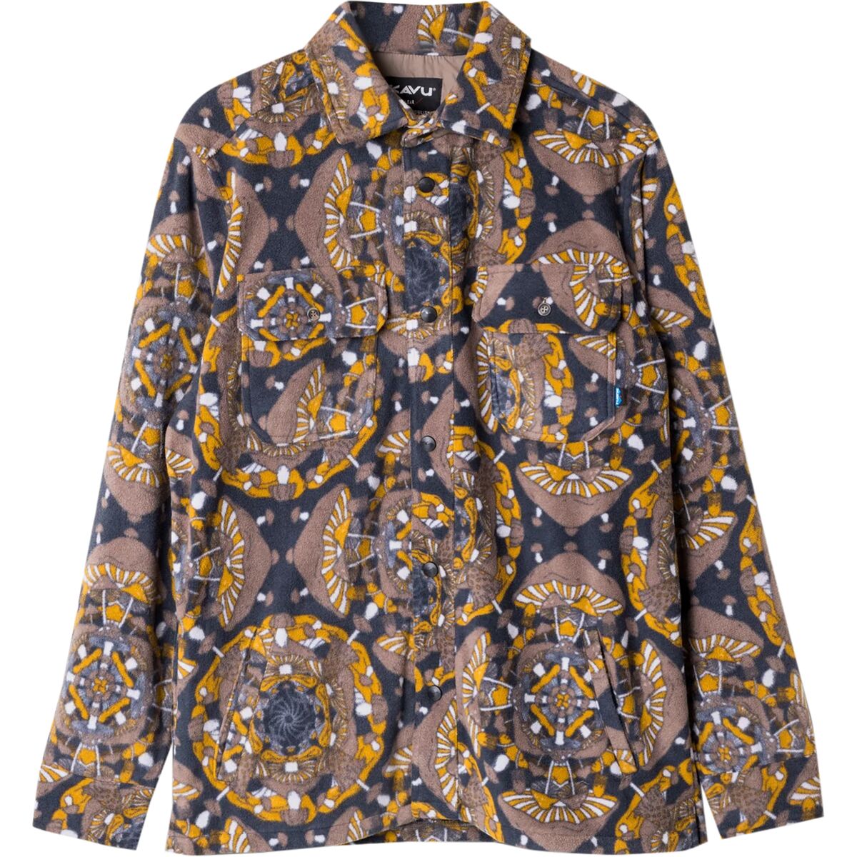 Image of KAVU Oh Chute Shirt Jacket - Men's Mushroom Montage, S