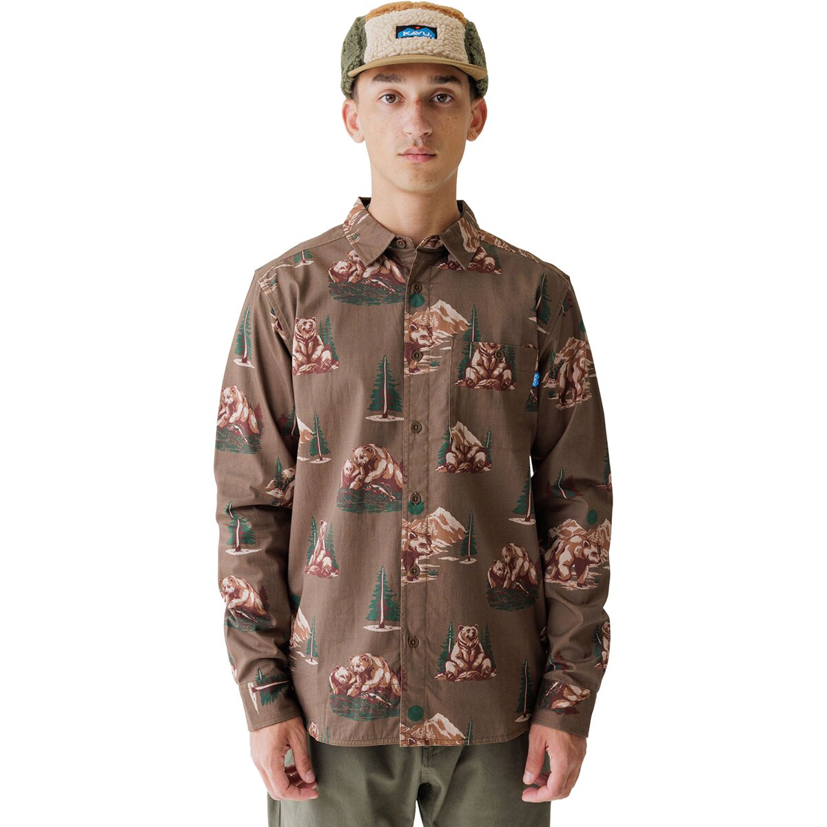 Image of KAVU Westerly Shirt - Men's Grizzly, L