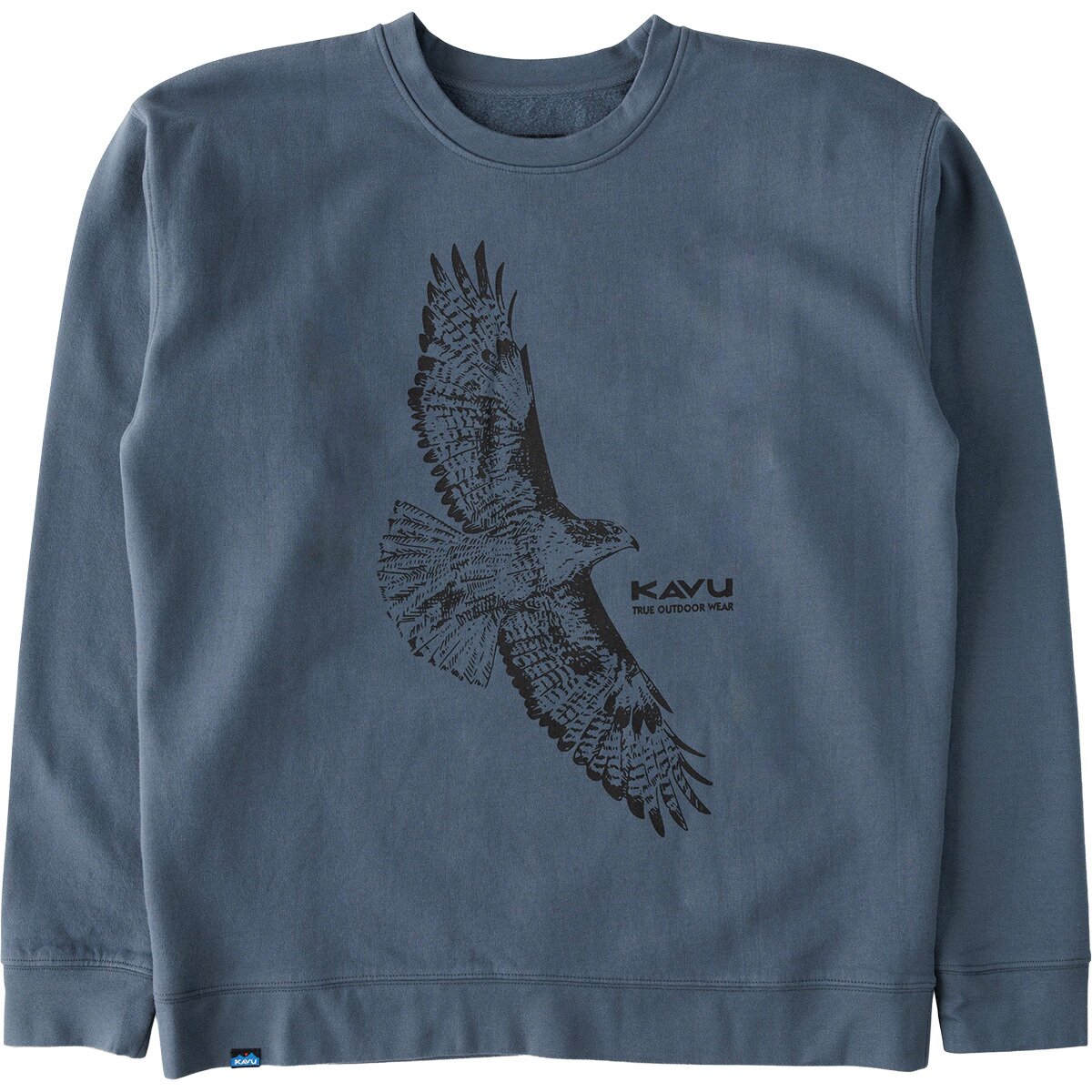 Image of KAVU Core Crew Sweatshirt - Men's Blue Hawk, L