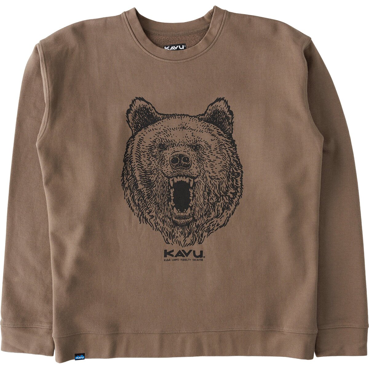 Image of KAVU Core Crew Sweatshirt - Men's Brown Bear, L