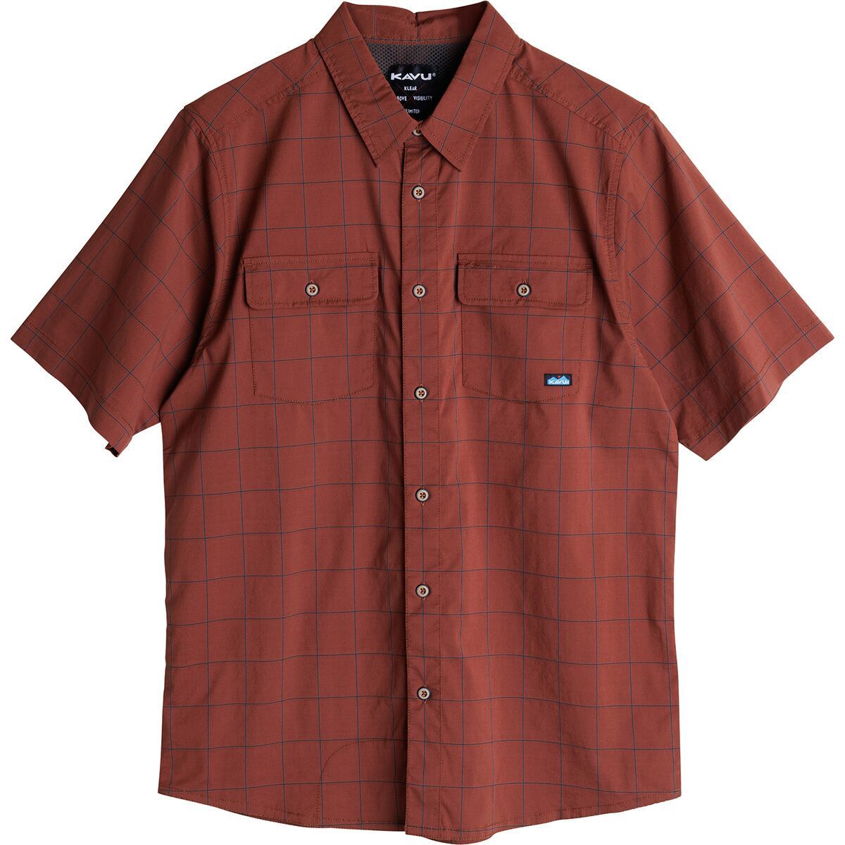 Image of KAVU Shore Is Fun Shirt - Men's Cherry Mahogany, S