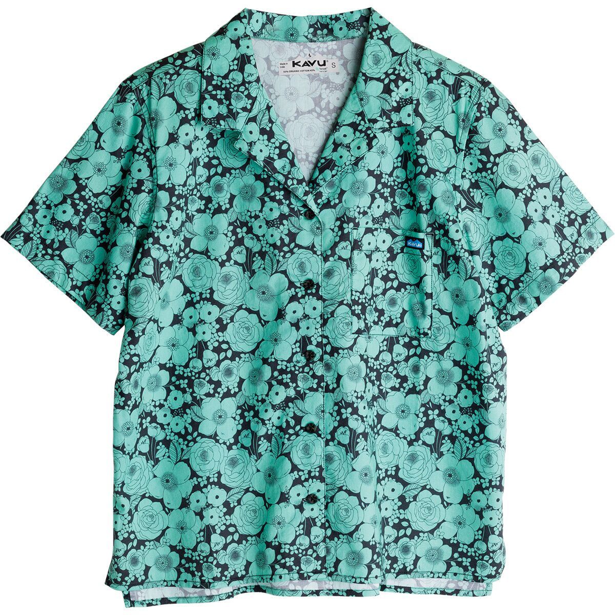 Image of KAVU Cedar Springs Shirt - Women's Green Bloom, M