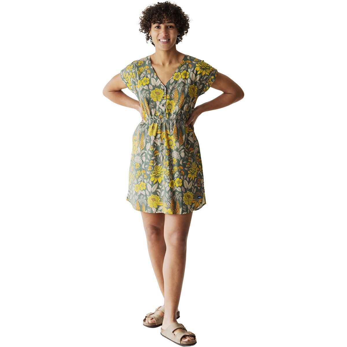 Image of KAVU Dreamview Dress - Women's Floral Forest, S