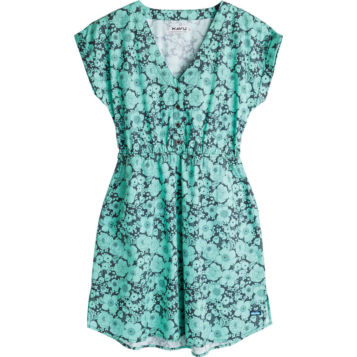 Image of KAVU Dreamview Dress - Women's Green Bloom, L
