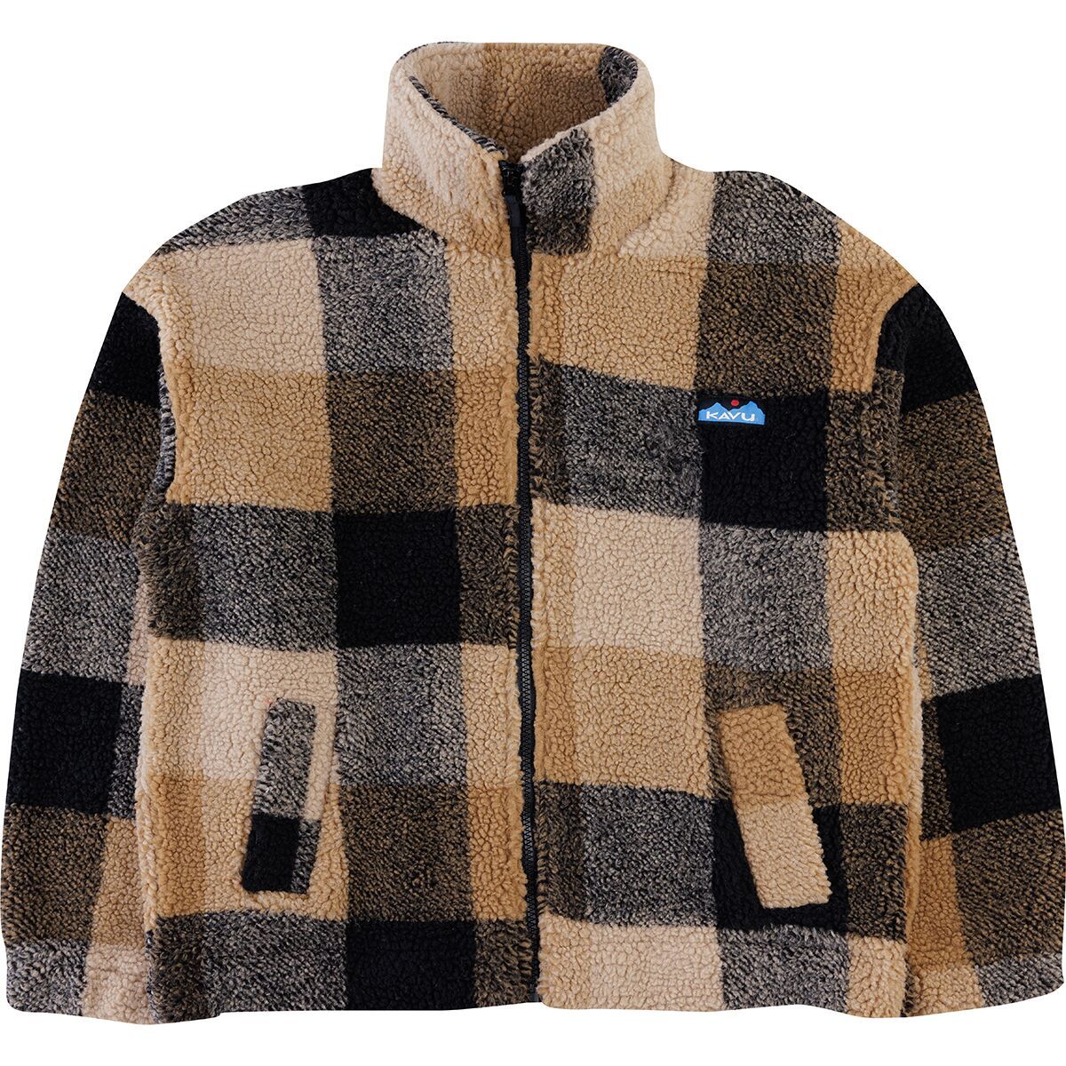 Image of KAVU Loven Full-Zip Sherpa Jacket - Women's Hilltop Plaid, XL