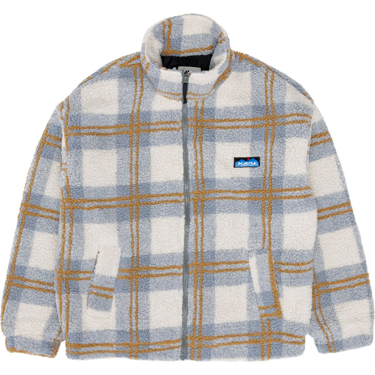 Image of KAVU Loven Full-Zip Sherpa Jacket - Women's Horizon Plaid, XS